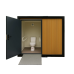 Portable prefab handicap toilet