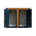 Portable prefab shower unit (dual)