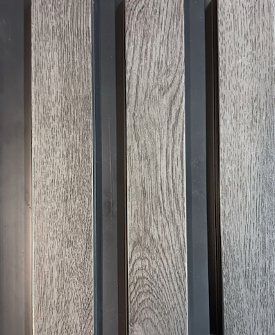 Grey PVC wood look